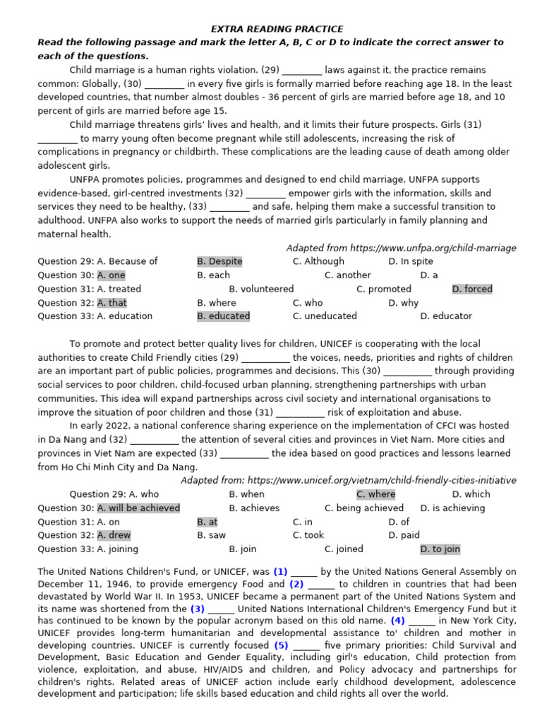 Extra Reading Practice Gk2 | PDF | World Wide Fund For Nature | Gender ...