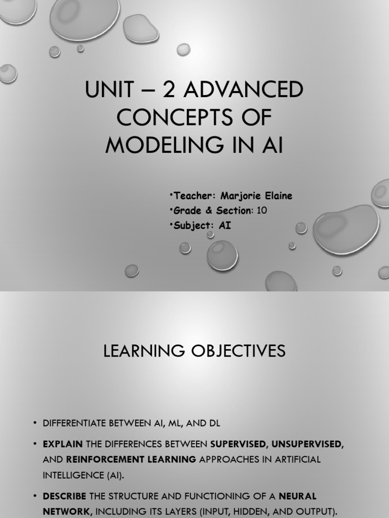 Advanced AI Modeling Concepts Explained | PDF | Machine Learning | Deep ...