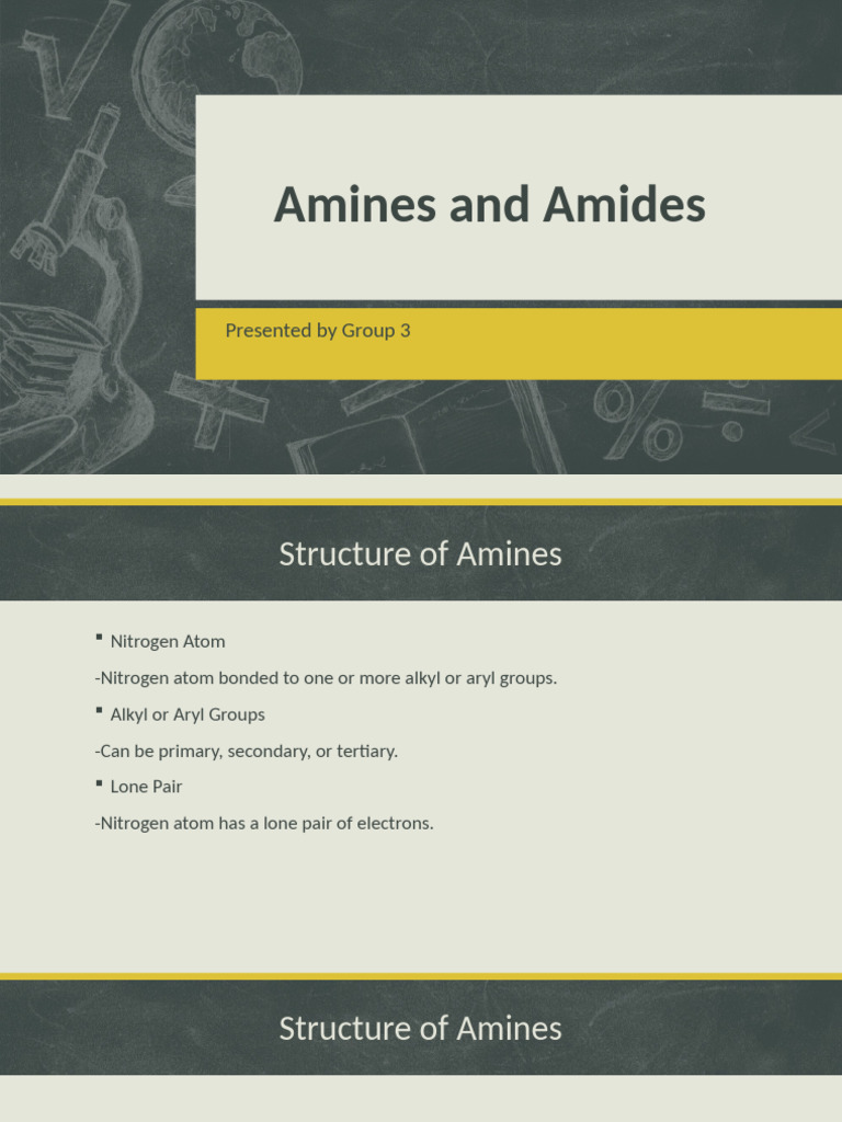 Understanding Amines and Amides | PDF