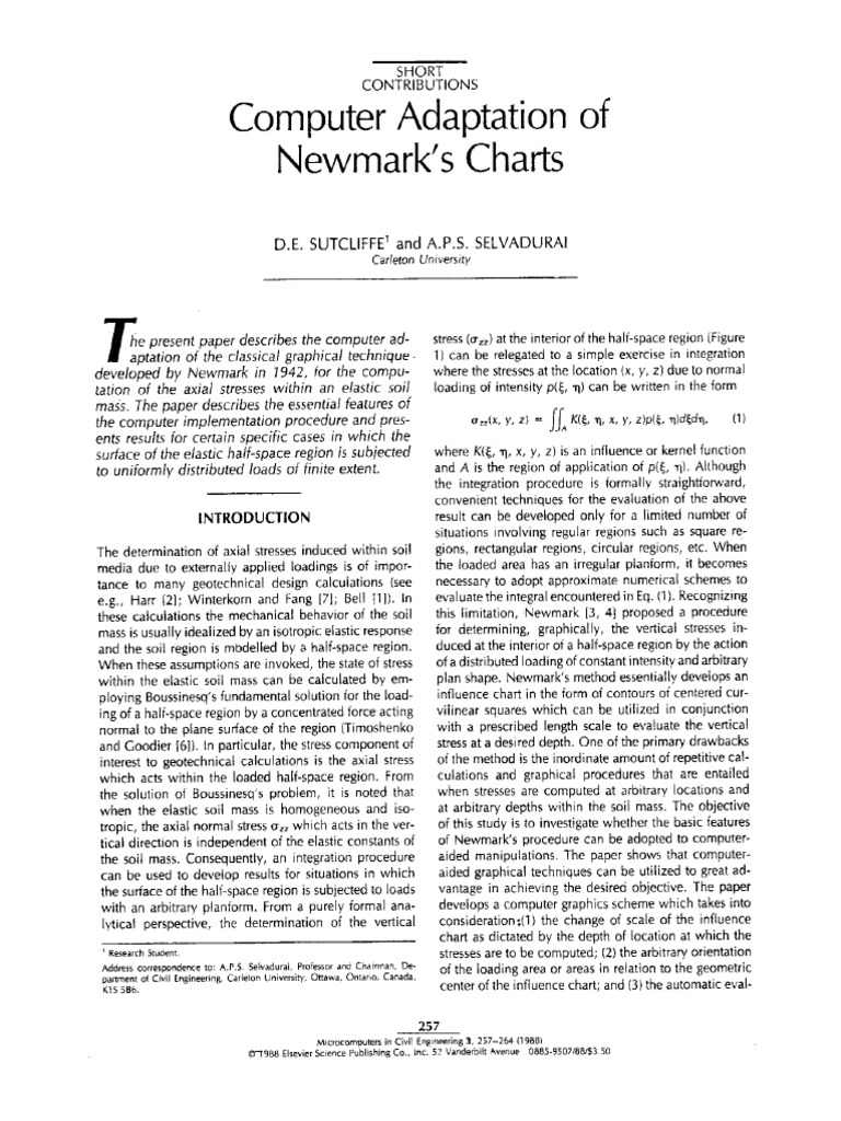 Computer Adaptation Newmark Chart | PDF