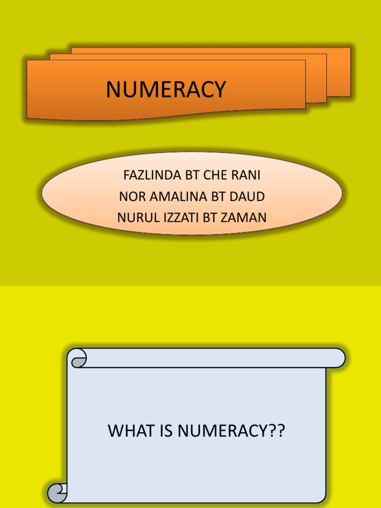 Understanding Numeracy Skills and Importance | PDF | Teaching ...