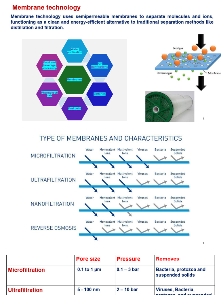 Membrane Technology for Water Purification | PDF