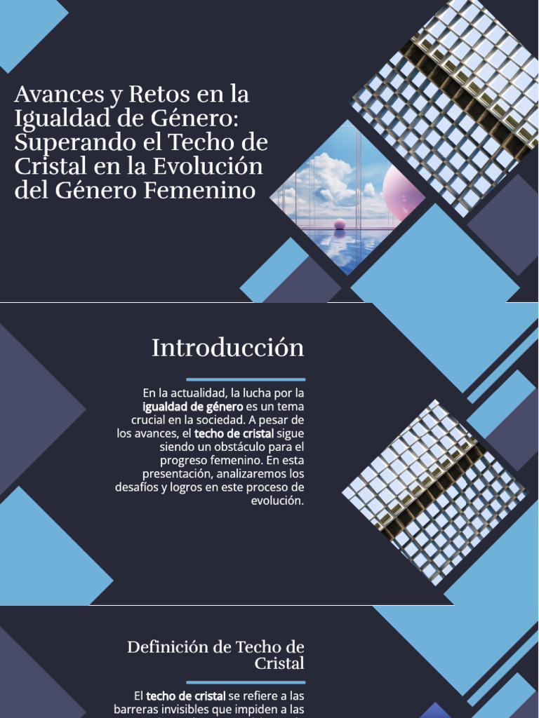 Avances y Retos en La Igualdad de Genero Superando El Techo de Cristal ...