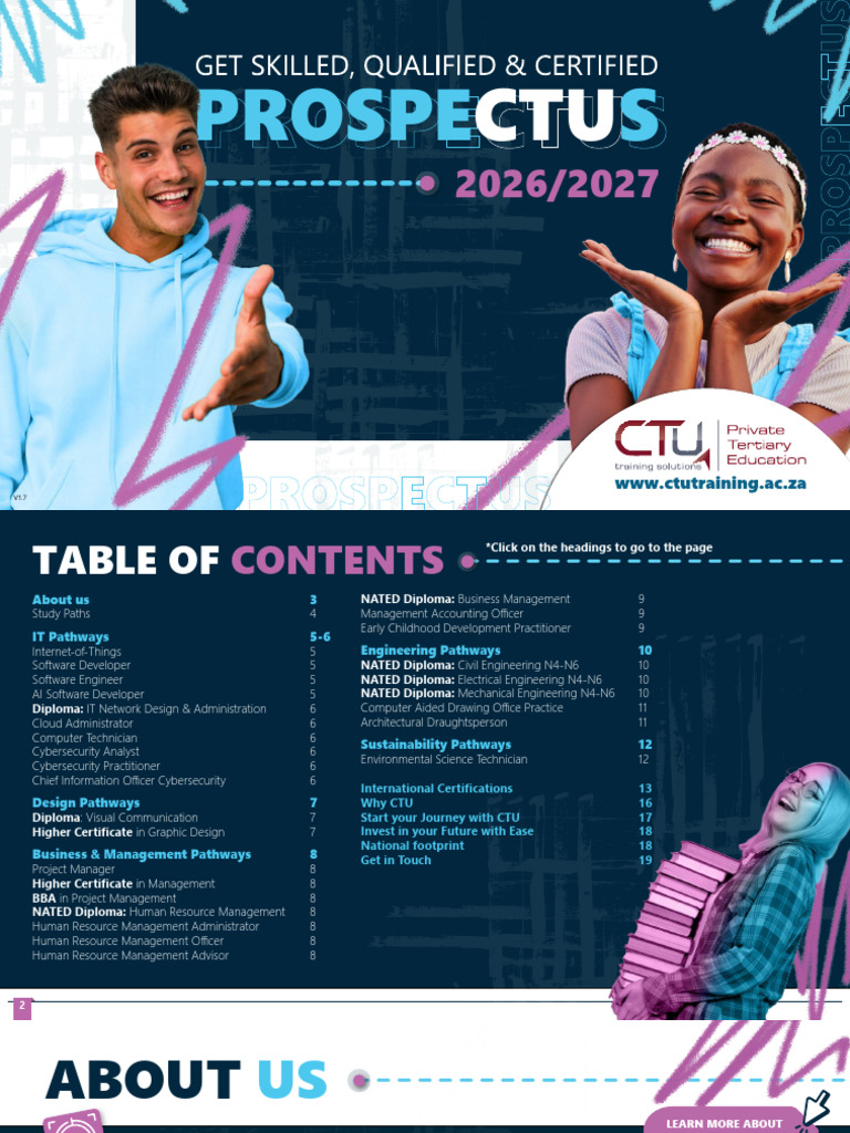 2026/2027 CTU Training Prospectus | PDF | Technical Drawing | Microsoft ...