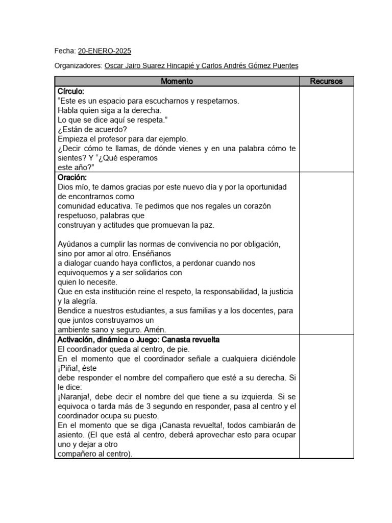 Manual de Convivencia Escolar 2025 | PDF | Institución | Salón de clases