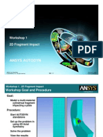 Ansys Autodyn 120 Workshop 01