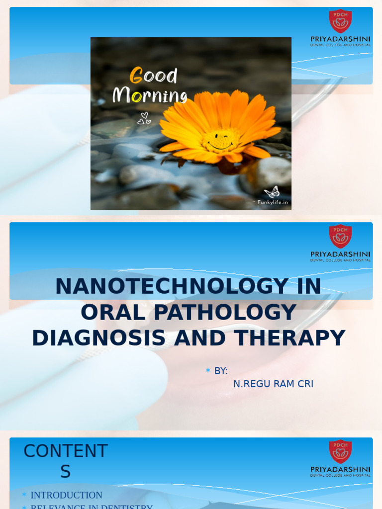 Nanotechnology in Oral Pathology Diagnosis and Treatment | PDF ...