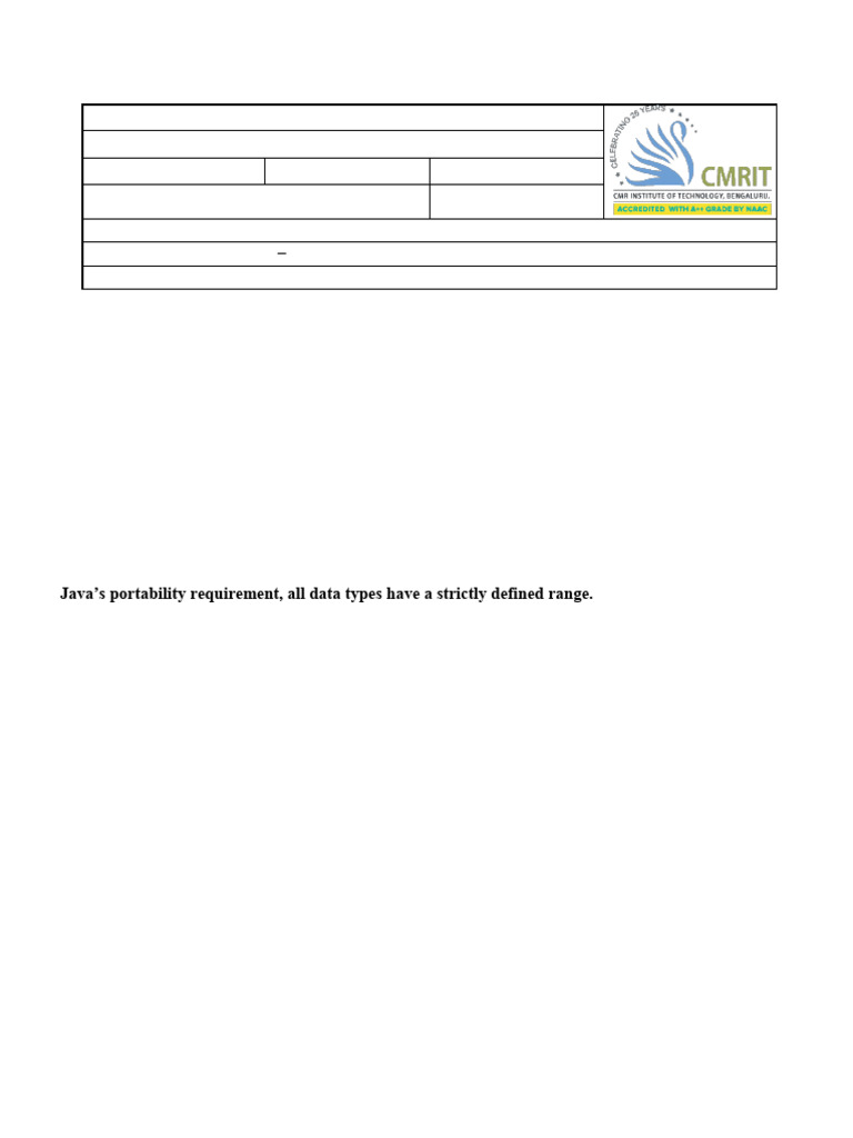 Java OOP: Primitive Types & Arrays Guide | PDF | Control Flow | Data Type