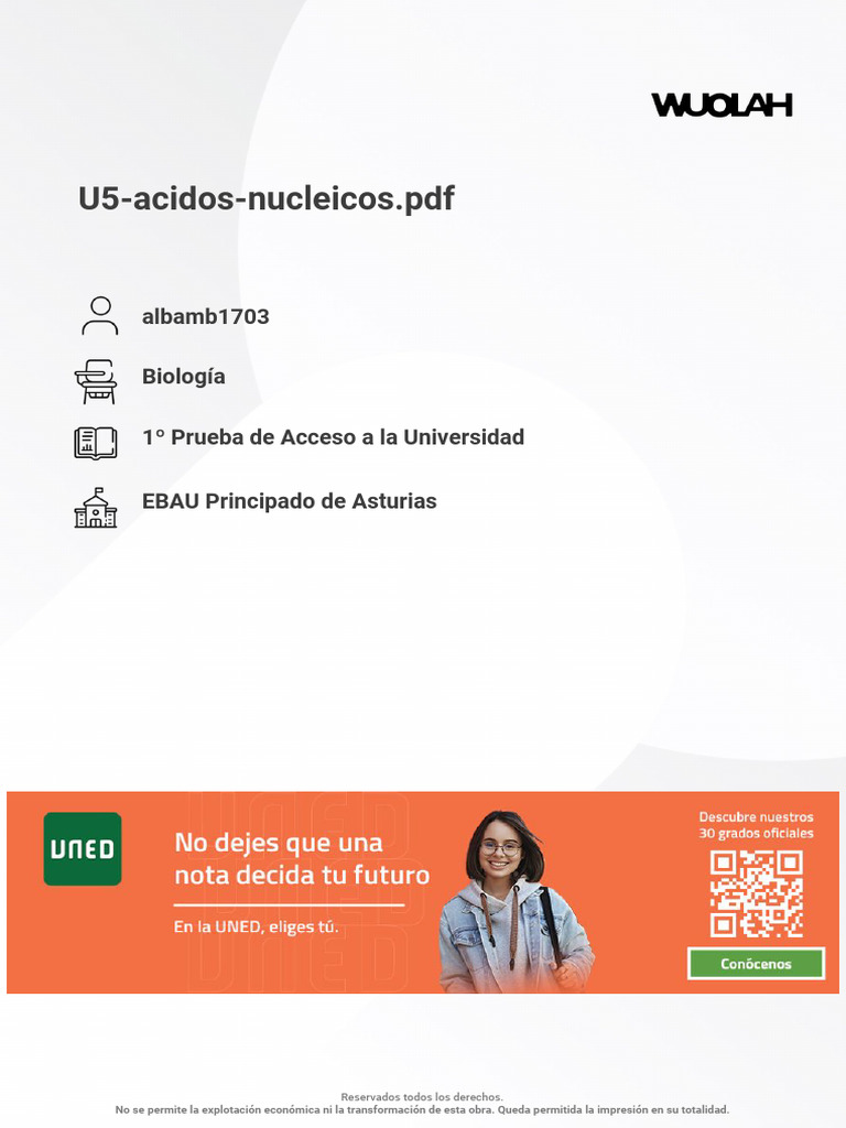 Ácidos Nucleicos | PDF | Rna | Adn