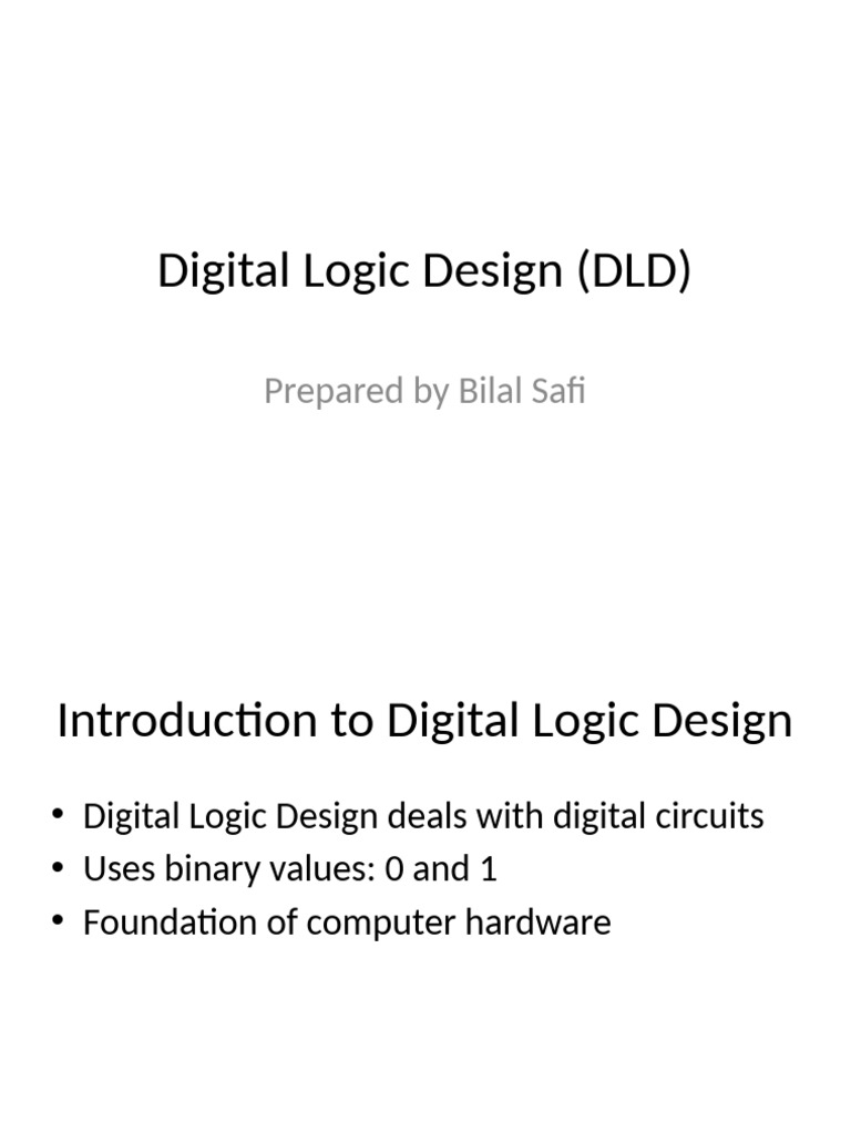 Digital Logic Design DLD | PDF