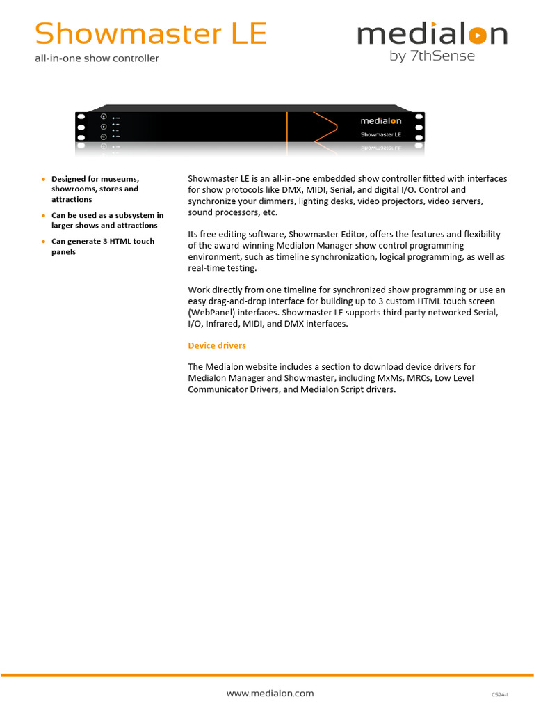 C524 1 Showmaster LE | PDF | Input/Output | Computer Terminal