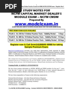 Download NCFM CAPITAL MARKET MODULE CMDM STUDY NOTES NCFM MOCK TEST AT WWWMODELEXAMIN by Thiagarajan Srinivasan SN98434886 doc pdf