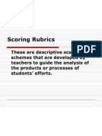 Scoring Rubrics