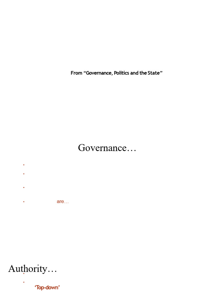Theories of Governance Explained | PDF | Governance | Civil Society