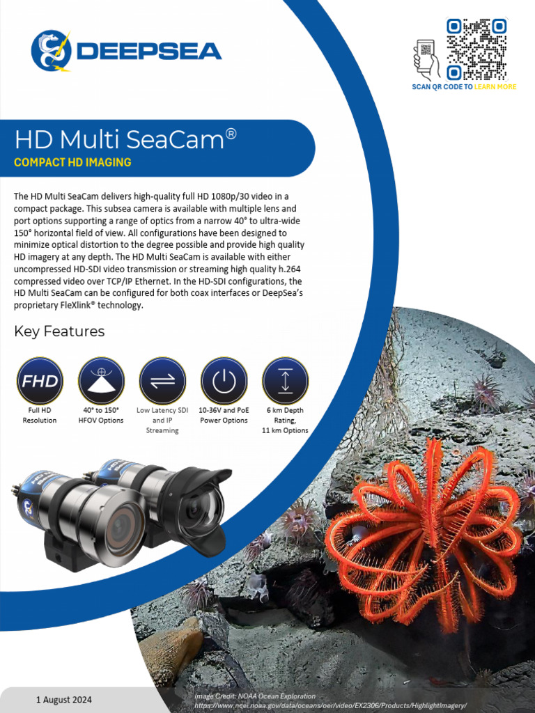 HD Multi SeaCam Specifications Guide | PDF | Video | Data Compression