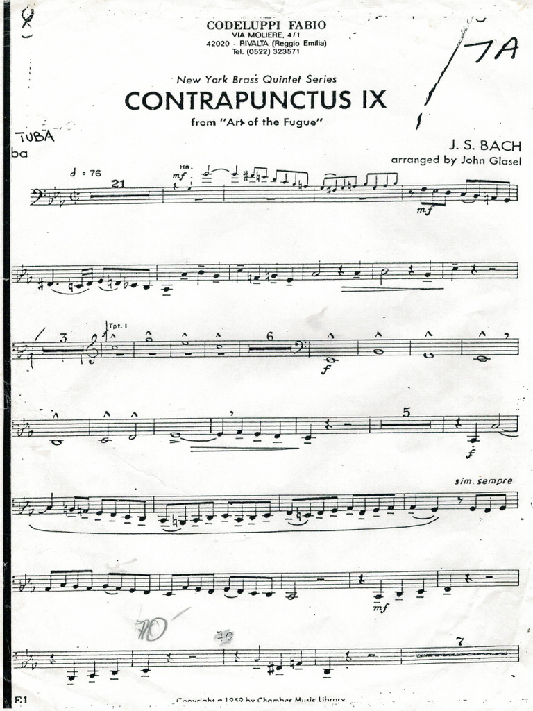 Contrapunctus Ix | PDF