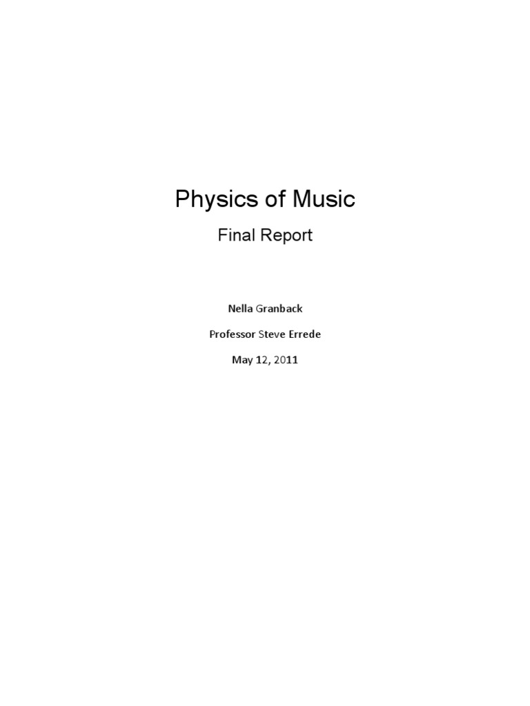 Flute Physics PDF Flute Harmonic