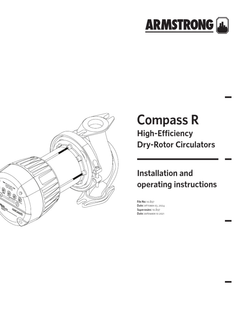 Compass R Circulator Installation Guide | PDF | Pump | Electrical Wiring