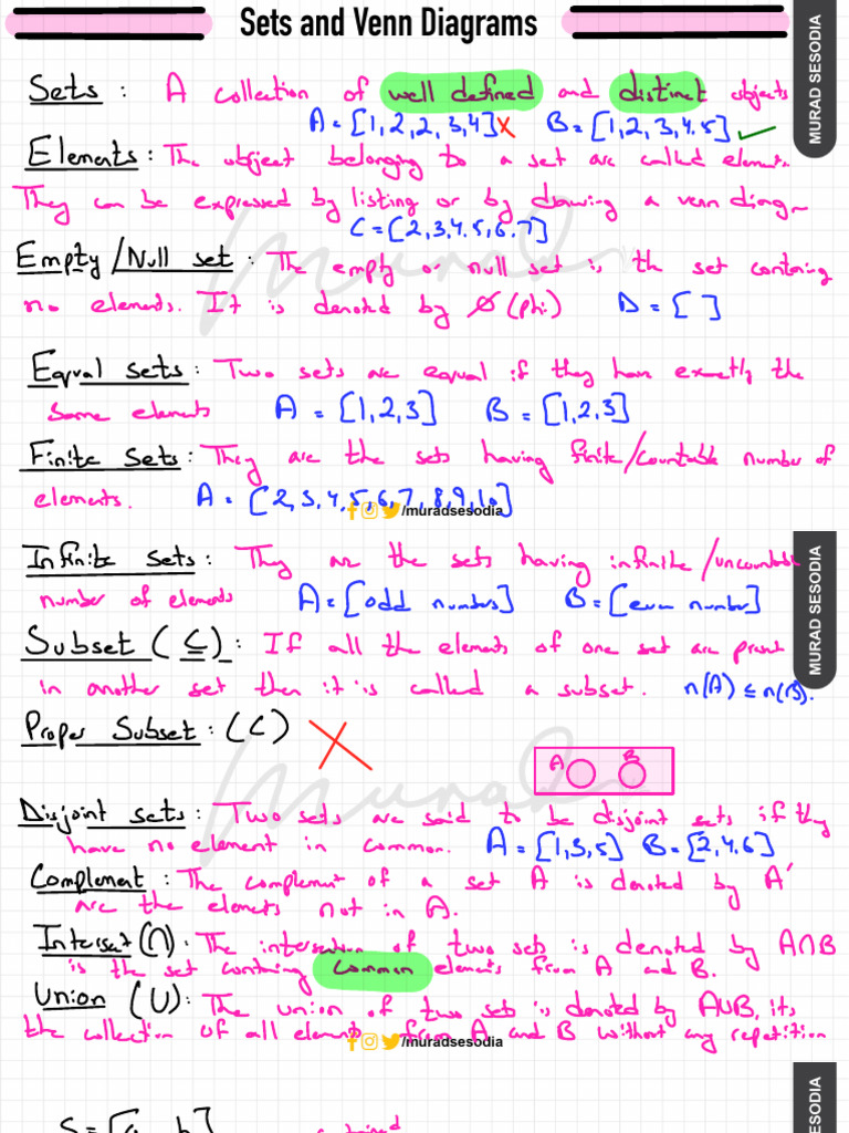 Understanding Sets and Venn Diagrams | PDF | Set (Mathematics ...