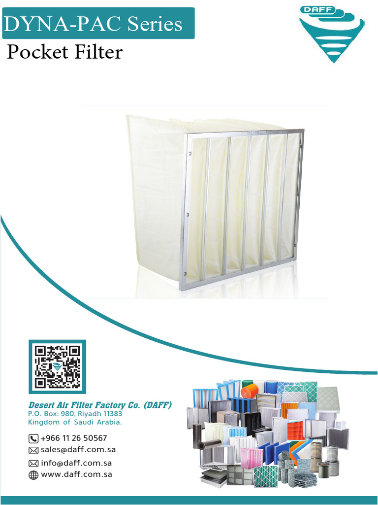 DYNA-PAC Pocket Filter Specifications | PDF | Welding | Construction