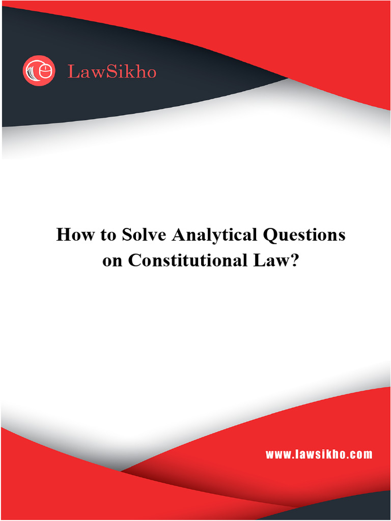 Mastering Constitutional Law Analysis | PDF | Statutory Interpretation ...