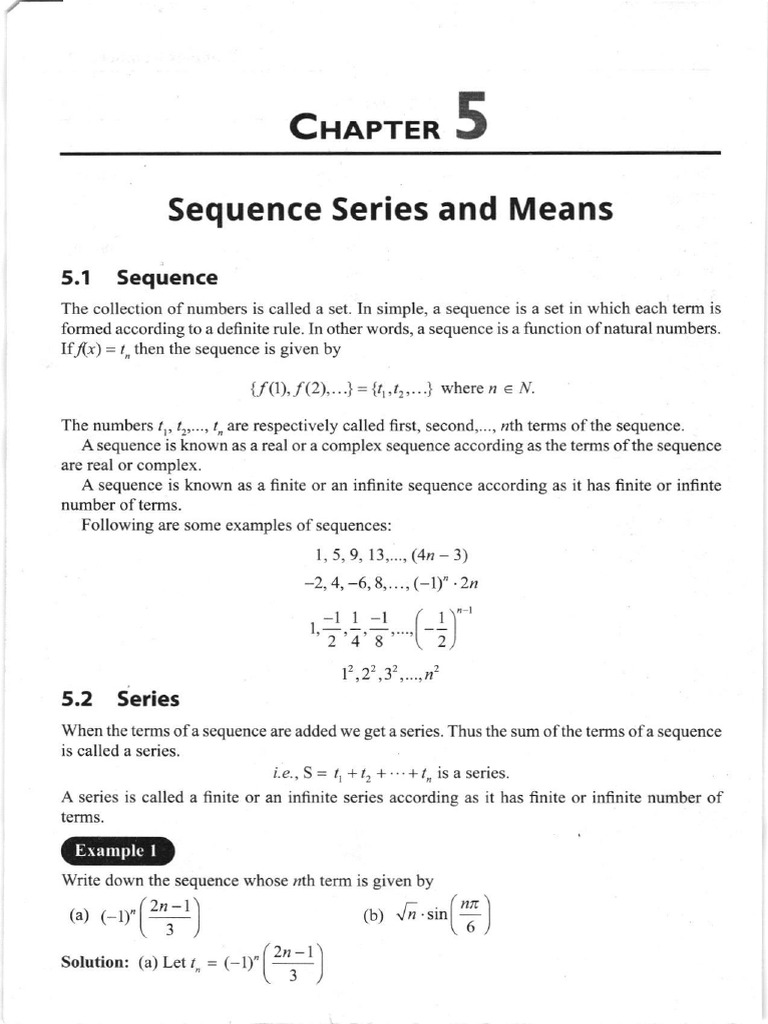 Sequences and Series Explained | PDF | Sequence | Mathematics