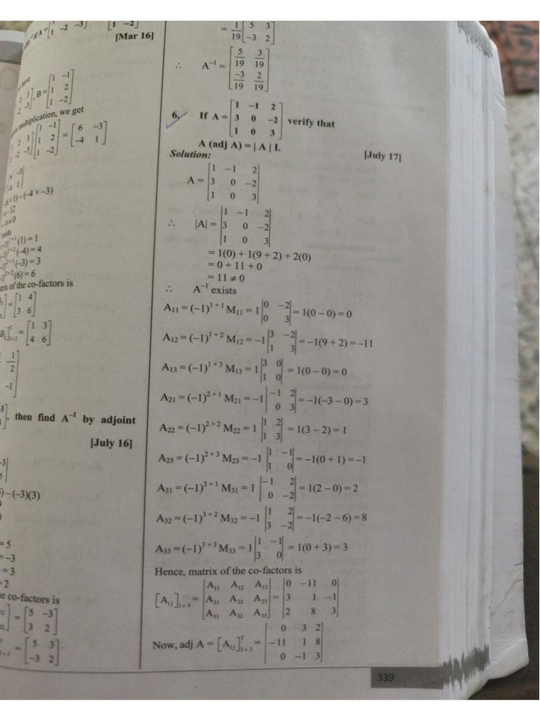 Maths 1 2026 Important | PDF