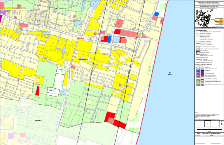 Proposed Land Use Map for Puducherry | PDF