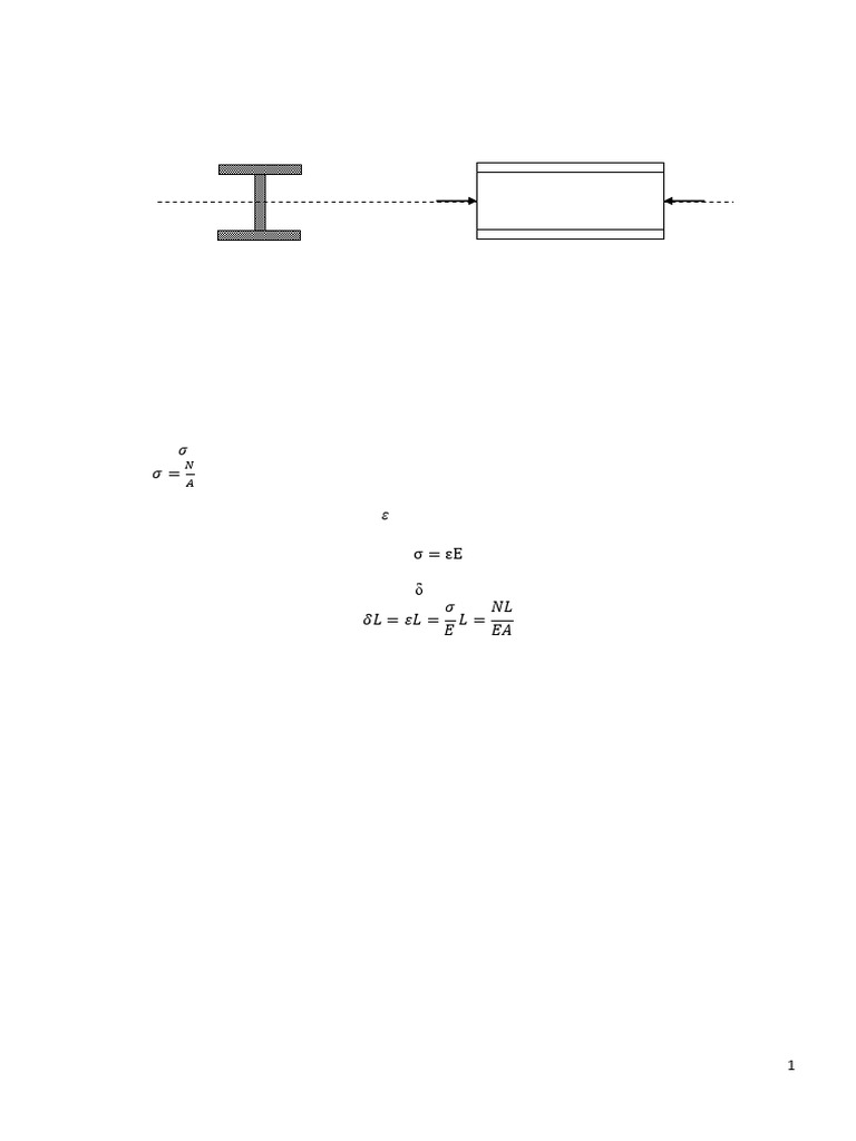 Compression axiale selon Eurocode 3 | PDF | Flambage | Sciences physiques