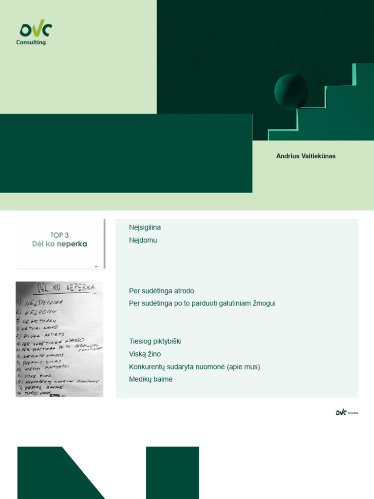 (Skaidres) OVC Consulting - Pirkimo Psichologija - 2024 10 08 | PDF