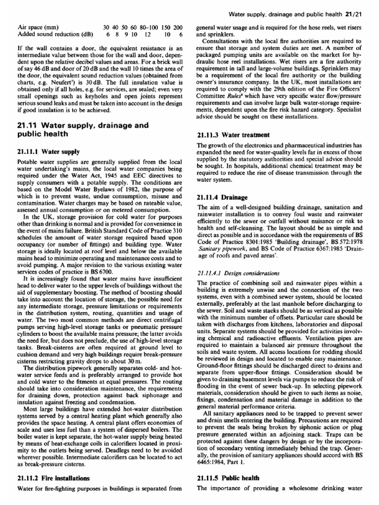 21.11 Water Supply, Drainage and Public Health | PDF | Energy ...