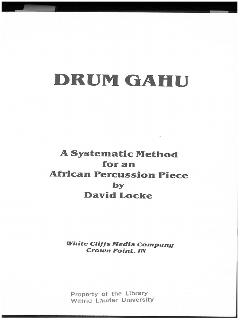 African Percussion: Drum Gahu Guide | PDF | Entertainment | Performing Arts