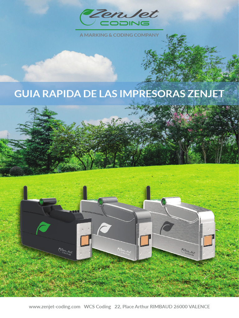 Guía Rápida Impresoras Zenjet 2021 | PDF | Impresora (Computación) | USB