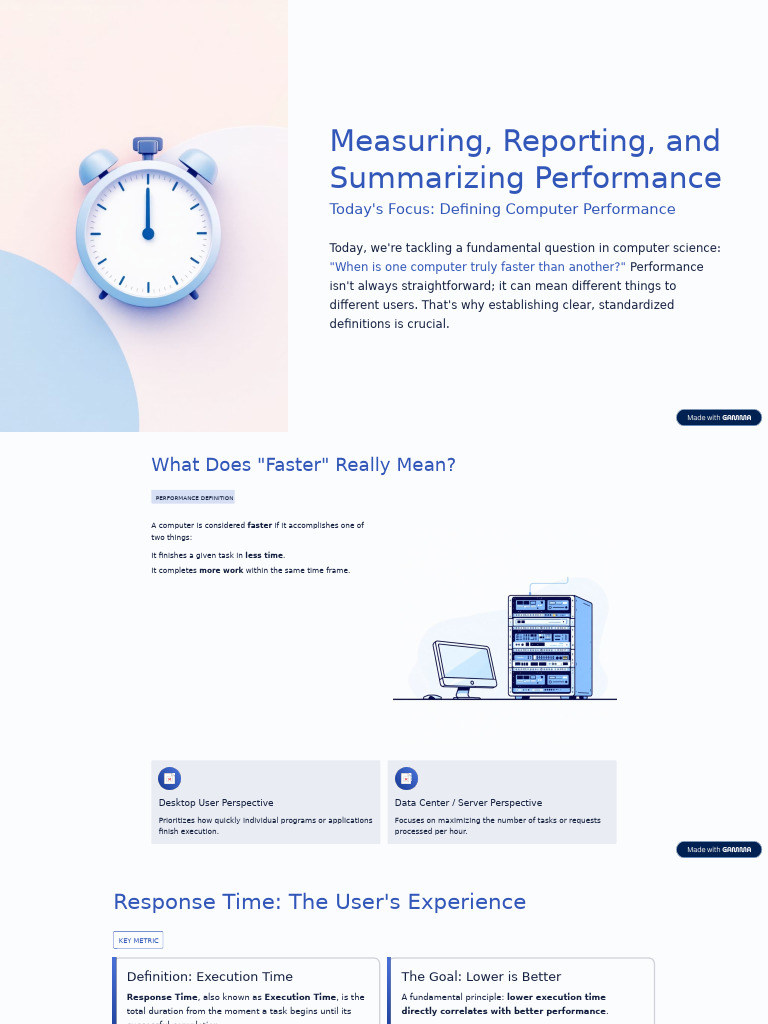 Understanding Computer Performance Metrics | PDF | Central Processing ...