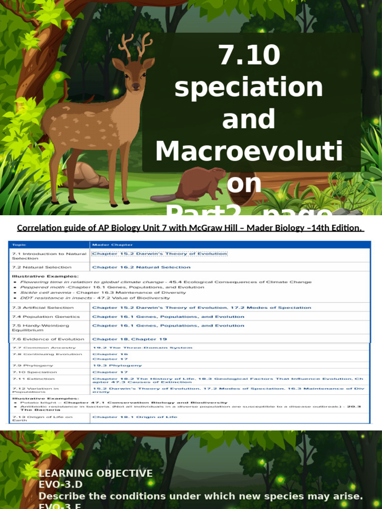 7.10 Speciation Part2 | PDF | Evolution | Hybrid (Biology)