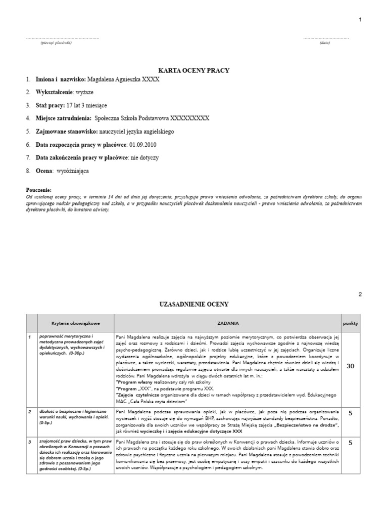 OCENA Przyklad | PDF
