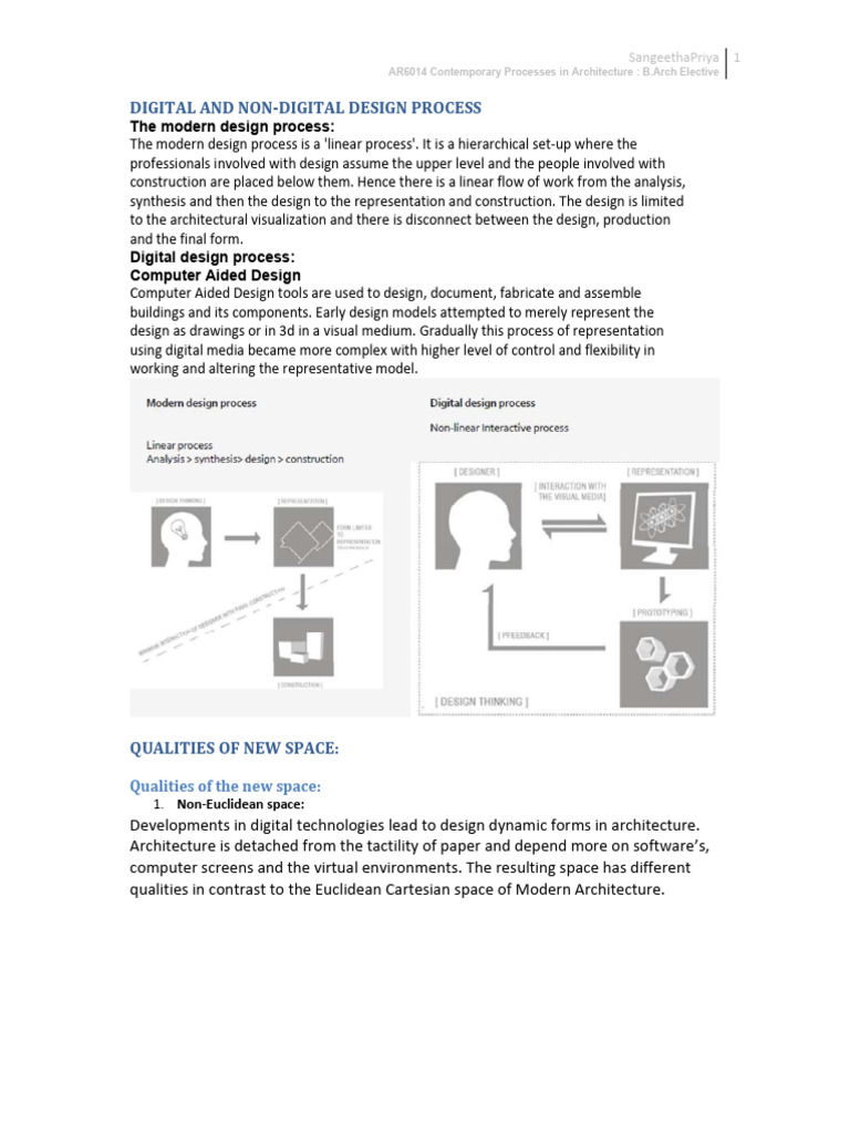 Digital vs Non-Digital Design in Architecture | PDF | Geometry ...