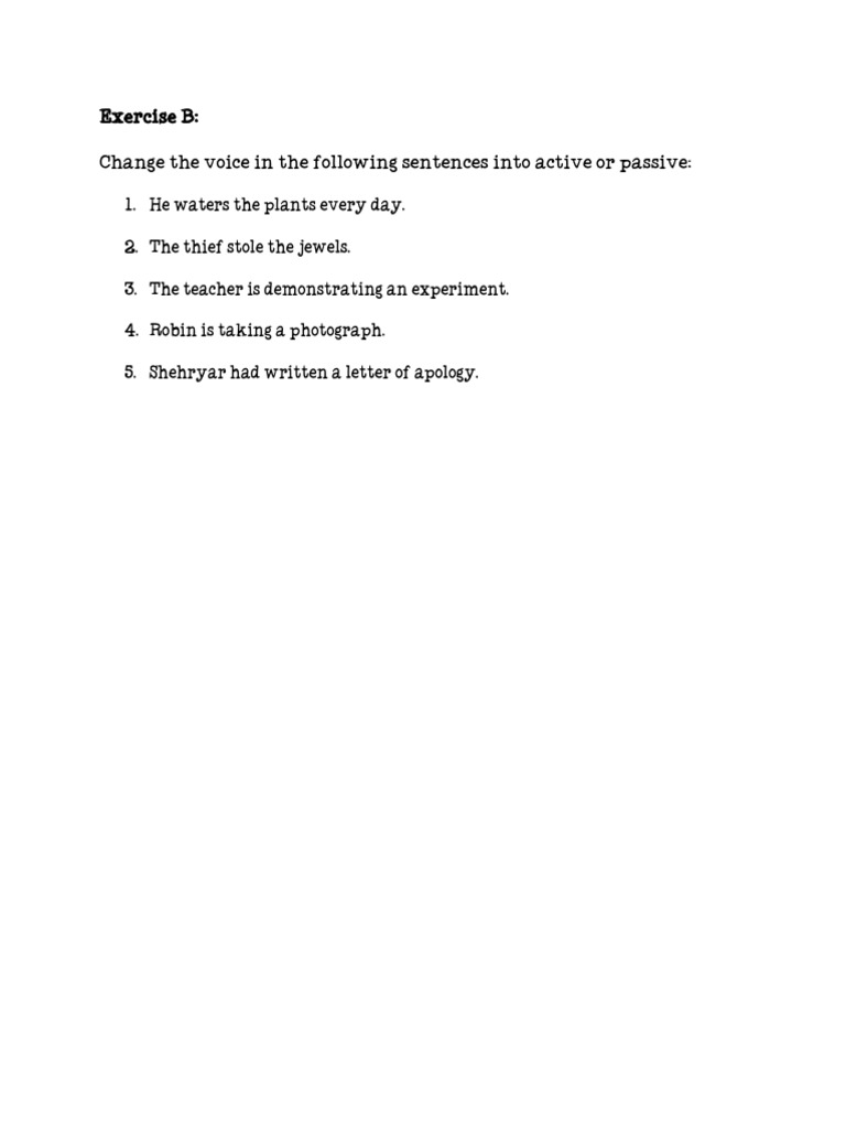 Exercise B | PDF