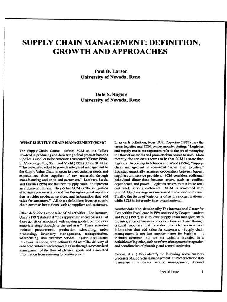JMTP 1998 SCM | PDF