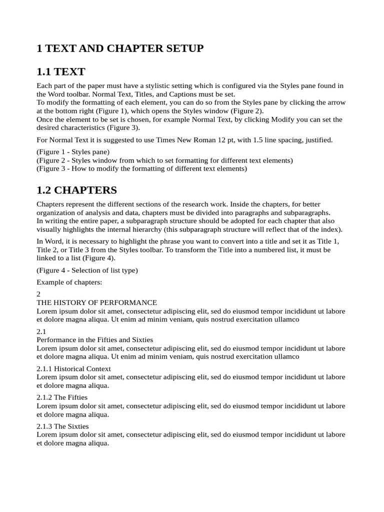 Word Formatting Guide for Chapters | PDF