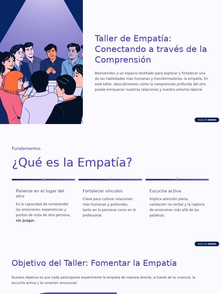 Taller de Empatía: Fortalece Relaciones | PDF | Empatía | Las emociones