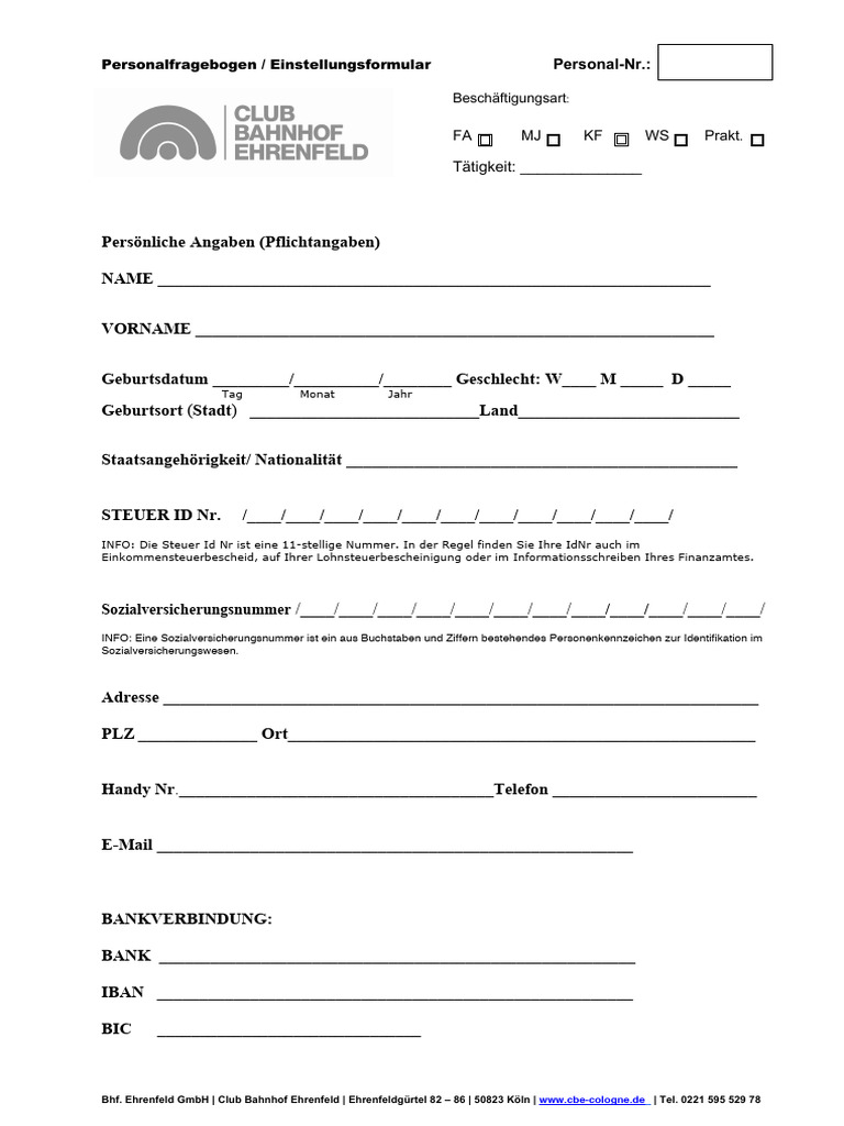 Employee On-Boarding Form | PDF