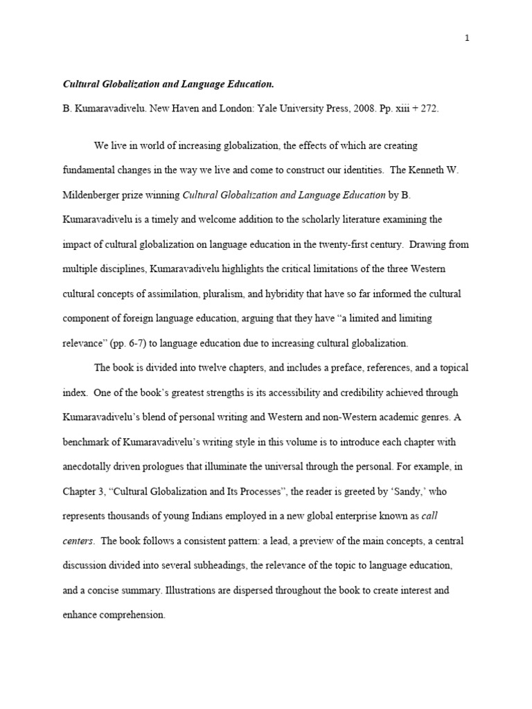 Cultural Globalization and Language Educ | PDF | Liberal Arts Education