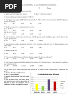Exercícios de Matemática - 6º ano