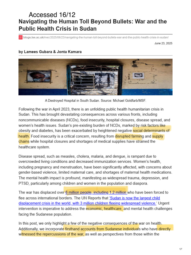 Blogsmedia - Lse.ac - Uk-Navigating The Human Toll Beyond Bullets - War ...