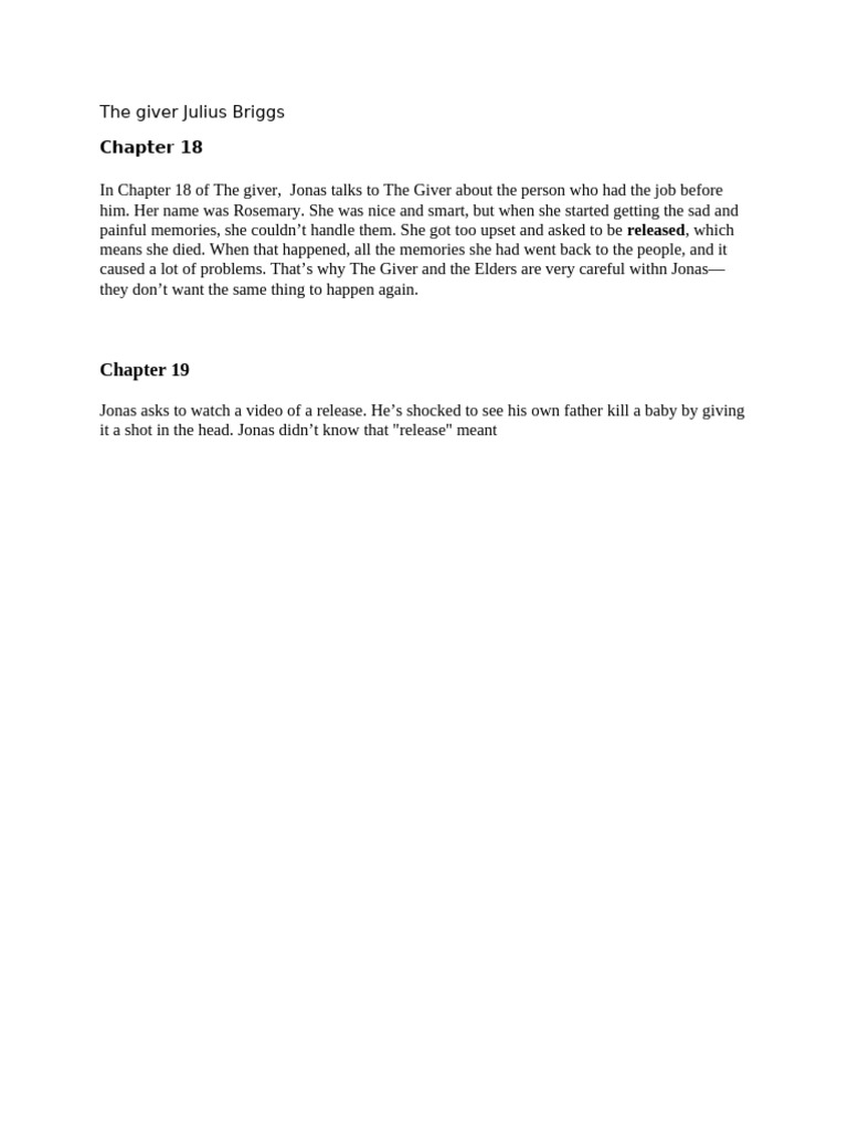 The Giver | PDF