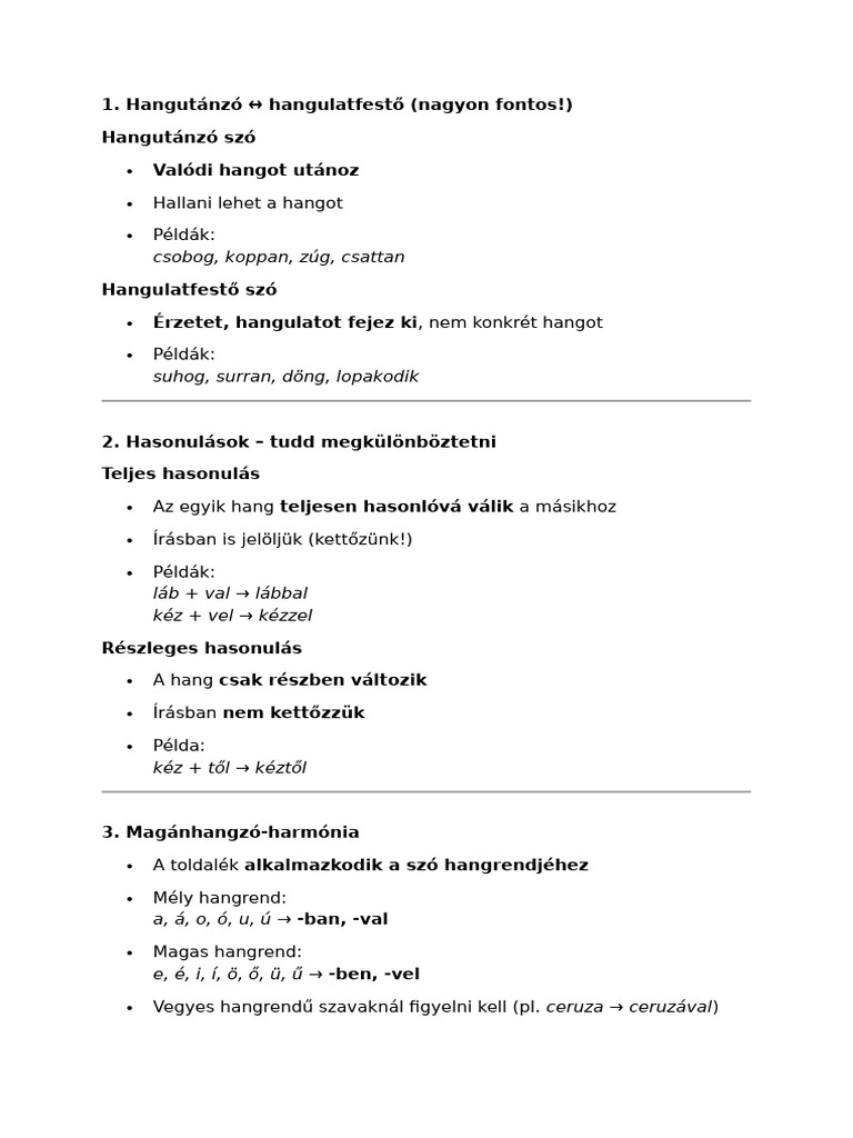 Nyelvtan Gyakorlas | PDF