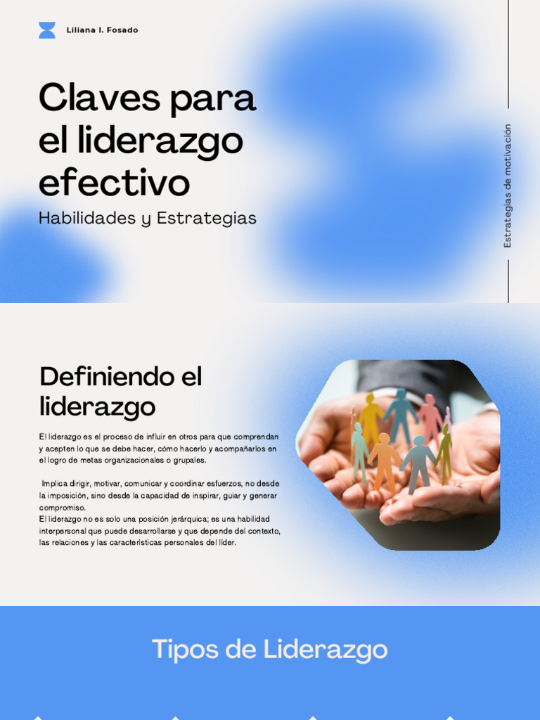 Estrategias para un Liderazgo Efectivo | PDF | Liderazgo | Conceptos ...