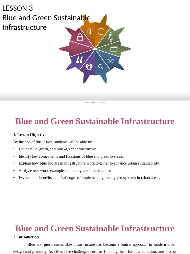 Blue-Green Infrastructure in Urban Design | PDF | Green Infrastructure ...
