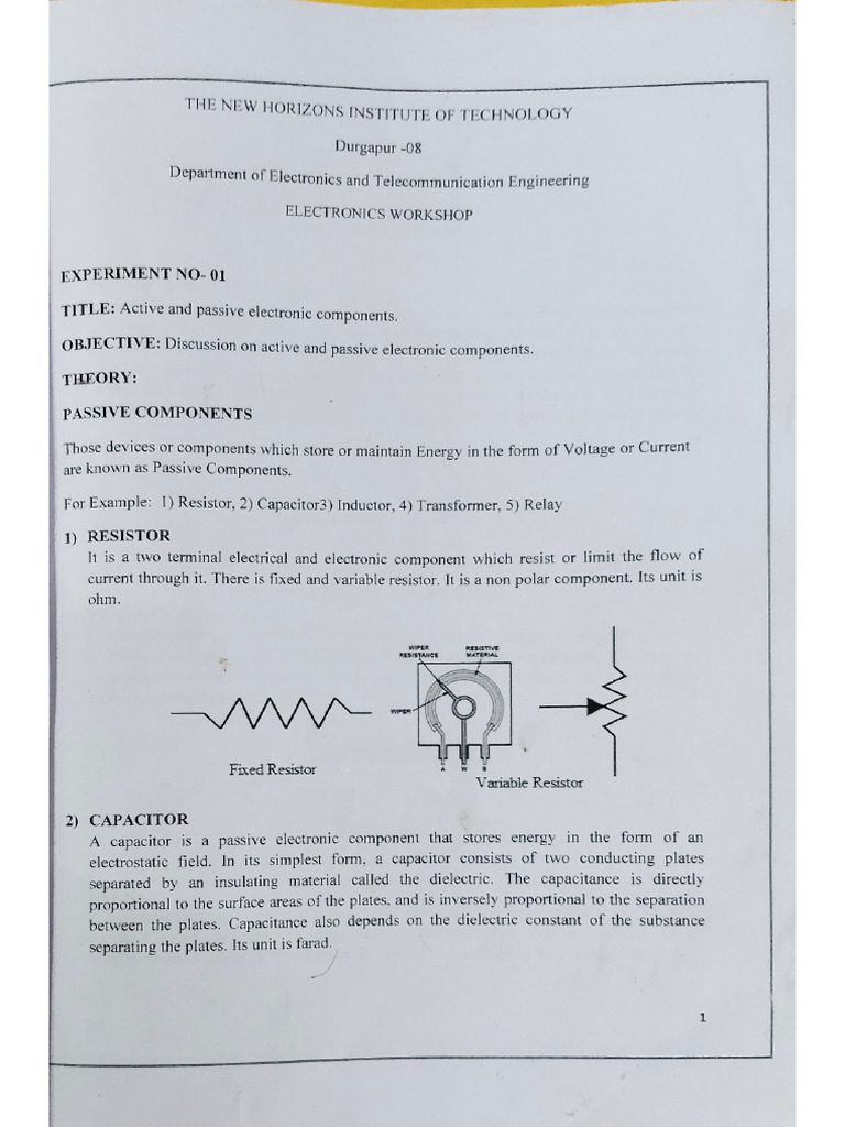 Etce Experiment 1 | PDF